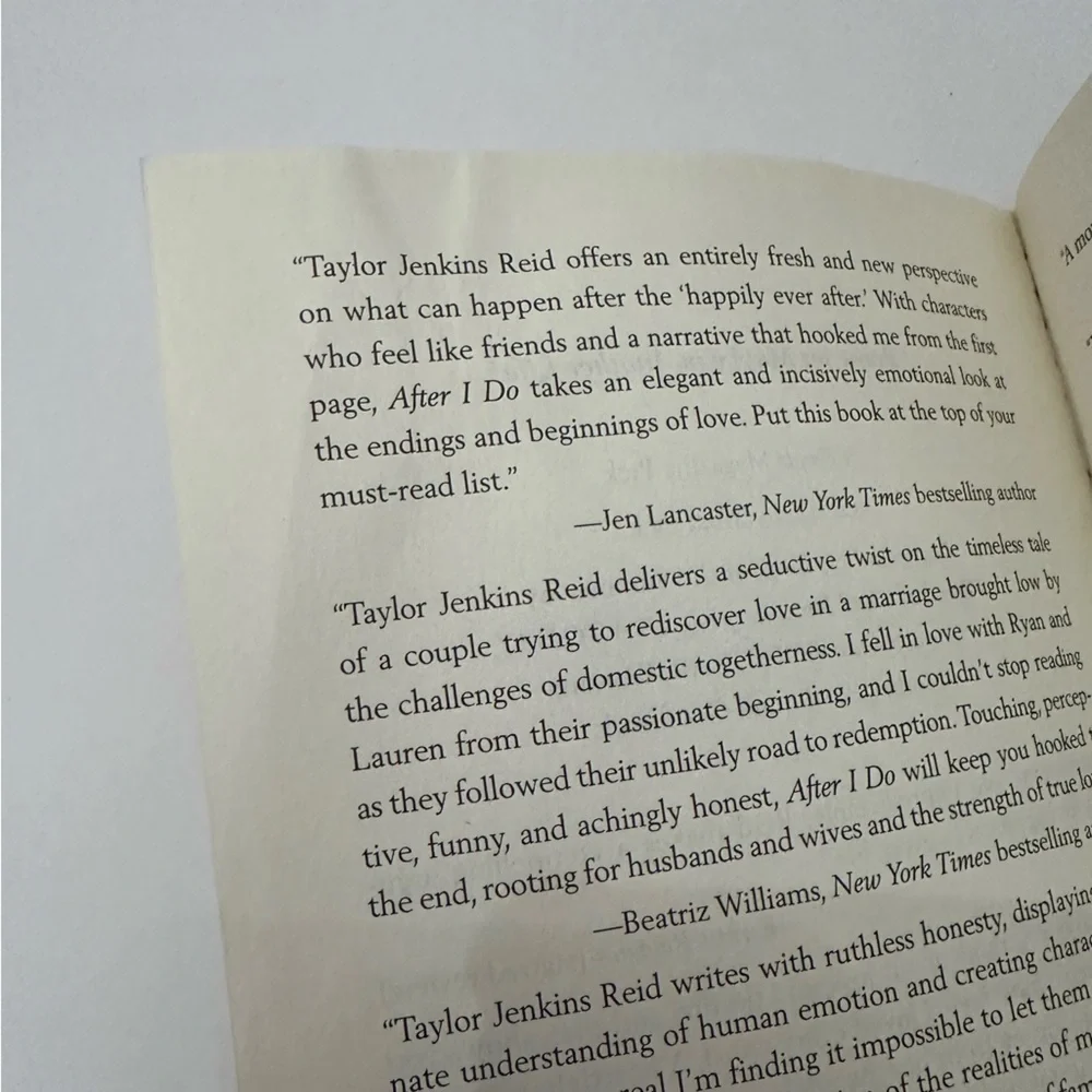 One True Love by Taylor Jenkins Reid Paperback Book Romance